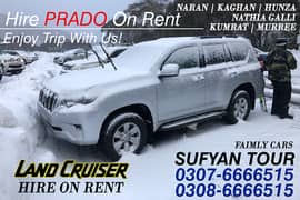 PRADO ON RENT | V8 CAR RENTAL FOR TOUR | FORTUNER ON RENT CALL NOW