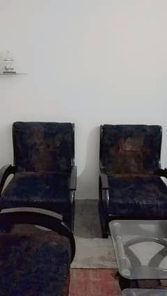 five seater sofa along with two tables for sale. 03135522770