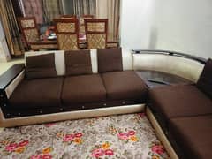 L shaped 6 seater sofa set