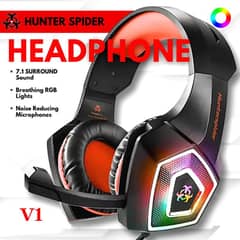 Hunter Spider V1 RGB Gaming headset Noise Cancellation