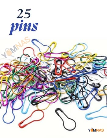 Colorful Coilless Safety Pins for Hijabs and Scarves - Available in Packs of 25, 50, 100, or 200 Pieces