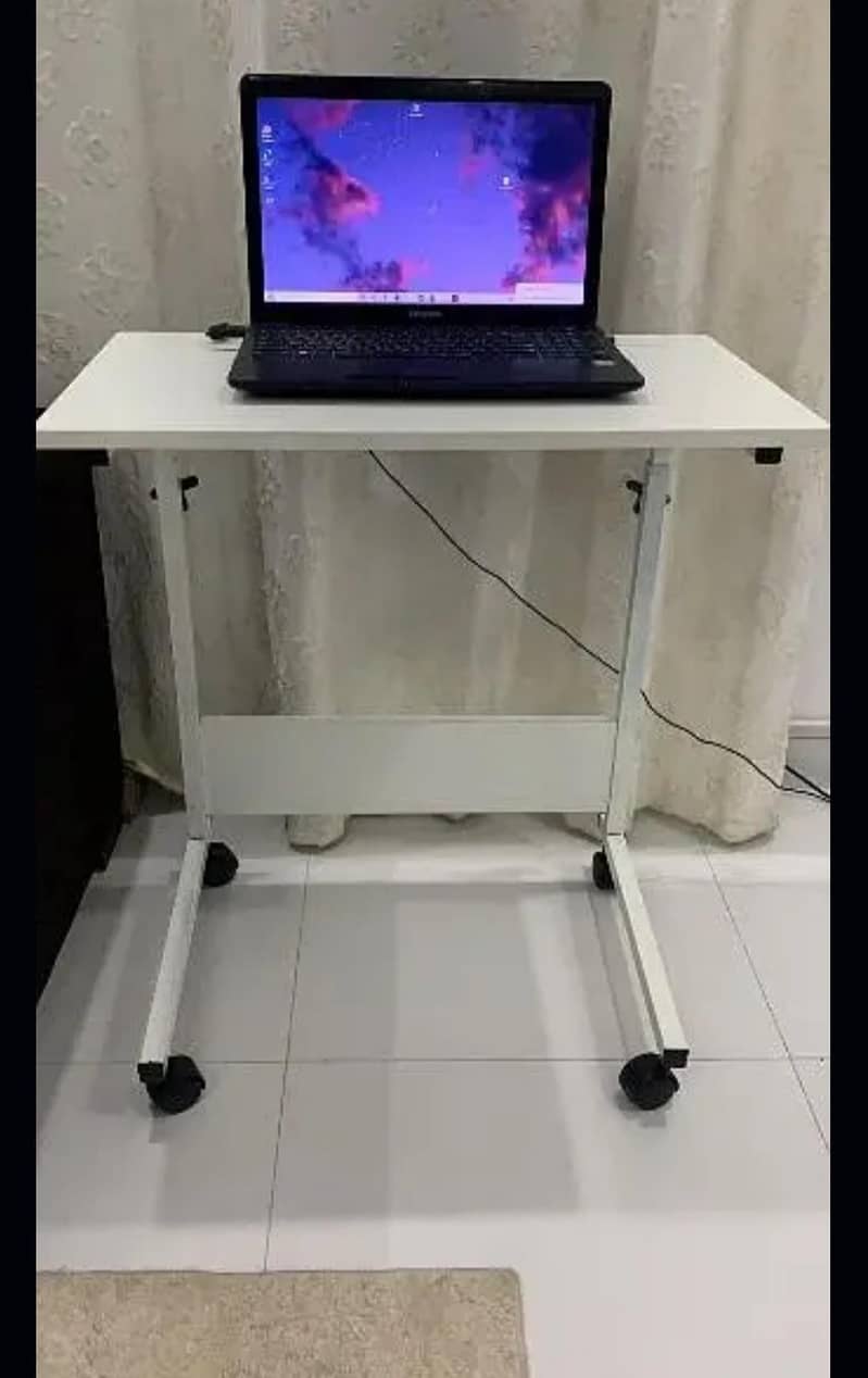 adjustable height laptop table -study table with bookshelfs 12