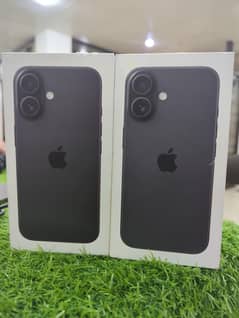iPhone 16 black lla jv 256gb just active 0 CC box packed non pta (jv)