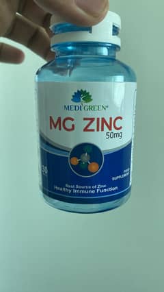 Medi Green MG Zinc 50mg – 30 Tablets.