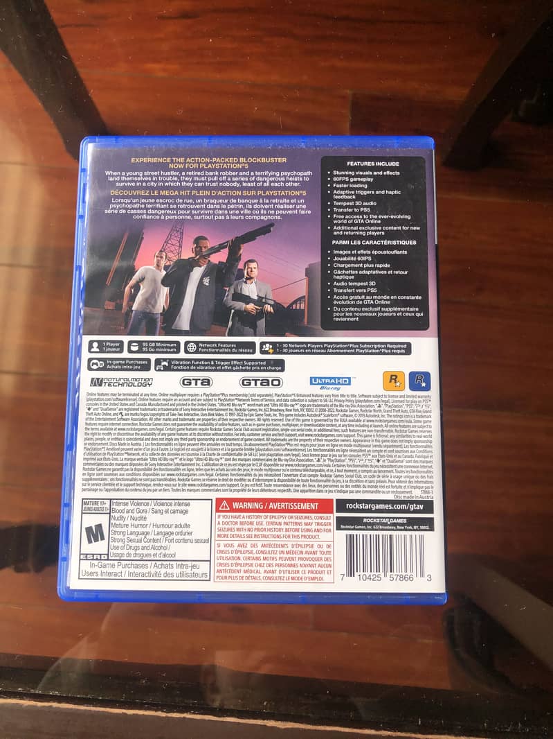 PS5 GTA 5 CD with no scratch and fully working 6