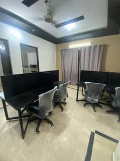 Furnished Office for Rent in Johar Town for (Call center + Software house + Marketing Office & Other Setup as You Want)