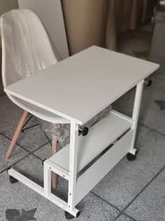 laptop table, study table, bedside table with bookshelfs & metal frame