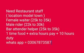 Restaurant staff