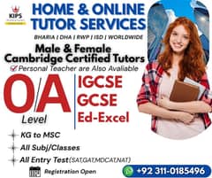 Home Tutor,Online Tutor,Home Tution,O/A level, IGCSE,Math,Eng,Kg,Bio
