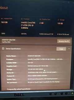used company 16 ram , 2gb gpu, and 128ssb etc