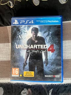 uncharted 4 cd for ps4 used but im perfect condition
