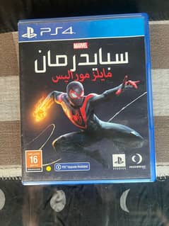 spider man miles morales cd for ps4 used but in perfect condition