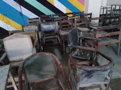school desk iron n wood + study chair