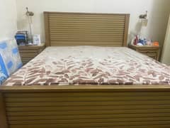 King size bed set with mattress
