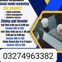 online work available for male and female