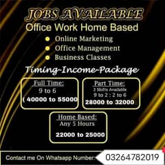 Online work available