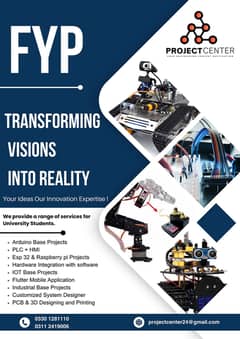 (FYP) FINAL YEAR PROJECT CONSULTANCY & SERVICES