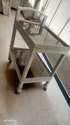 wooden trolley