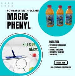 Magic Phenyl Bottle – Floor Cleaning & Sanitizing Solution | Kills Ger