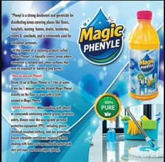 Magic Phenyl Bottle Floor Cleaning & Sanitizing Solution Kills Germs