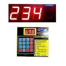 Clinic Token Display System – Wireless Patient Counter with Remote 1