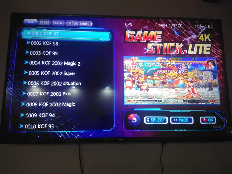 Game stick games 1500 2 controller 2.4G wireless controller  gamepad 4