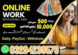 Online Job / Typing job / Assignment Job / Data Entry Job / Online