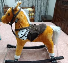 Rocking horse plush Ride