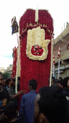 Phoolon ke chadar, Muharram Sehra, Ashoora Flower Design, Alam Chadar