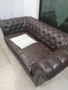 6 seater synthetic leather sofa set available for sale