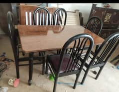dining table with 6 chairs