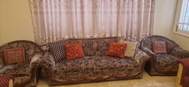 sofa set and tv with trolly for sale urgent