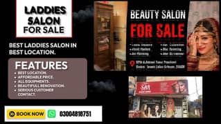 Running Beauty Salon for Sale / Business for Sale / Parlor for Sale