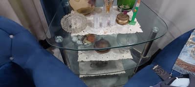 Glass trolly - 3 tier