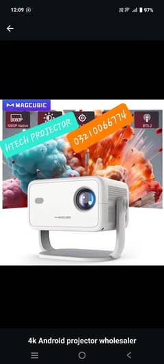 Magcubic L018 Projector 650ANSI Native 1080P Android 11 Auto Focus