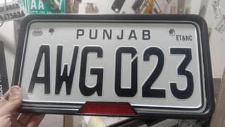 embossed genuine A+New Number Plate 03249475634 all home delivery