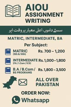 Assignment Writing  AIOU