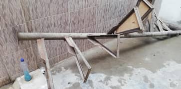9 feet heavy iron ladder