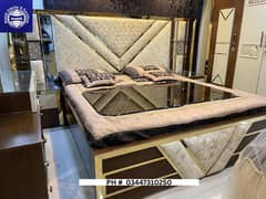 Luxury bedset | Wooden Bed | King Size Bed Set | Poshish Bed