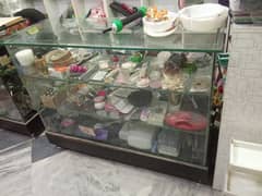 counter and shelves