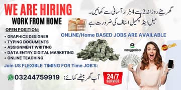 Typing job / Data Entry Job / Assignment Job / Online Job / Part Time