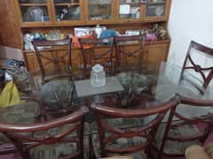 Eight chair dining table