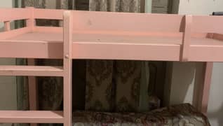 Triple wooden bed