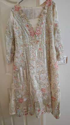 heavy formal white dress