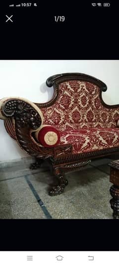 dewan chinyoti 3 seater king size with a king size table