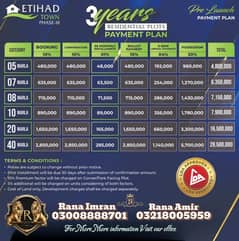 5 Marla Residential Plot For Sale In Etihad Town phase 3 Gia bagha Road , Lahore