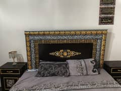 wodden sheet bed all ok with side tables and matrees free