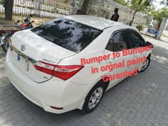 Toyota Corolla GLI 2016 model new key bumper to bumper in orgnal paint