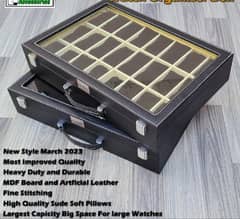  Premium 24 Slot Watch Box – Elegant Display & Safe Storage