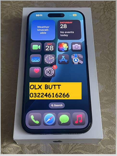 Apple iPhone 15 Pro 10/10 condition open box 1 cycle count 100%BH 1